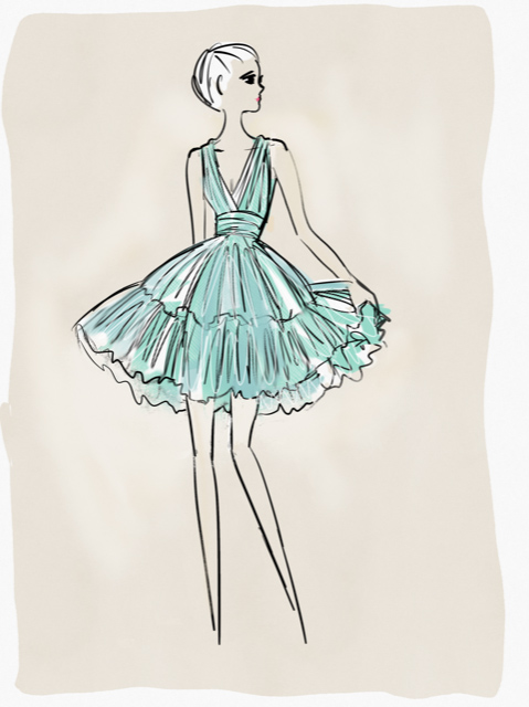 Abito in tulle plissé con balze in organza Abito in tulle plissé con balze in organza aqua foam donna 192PD2AP1_4595_1 draft
