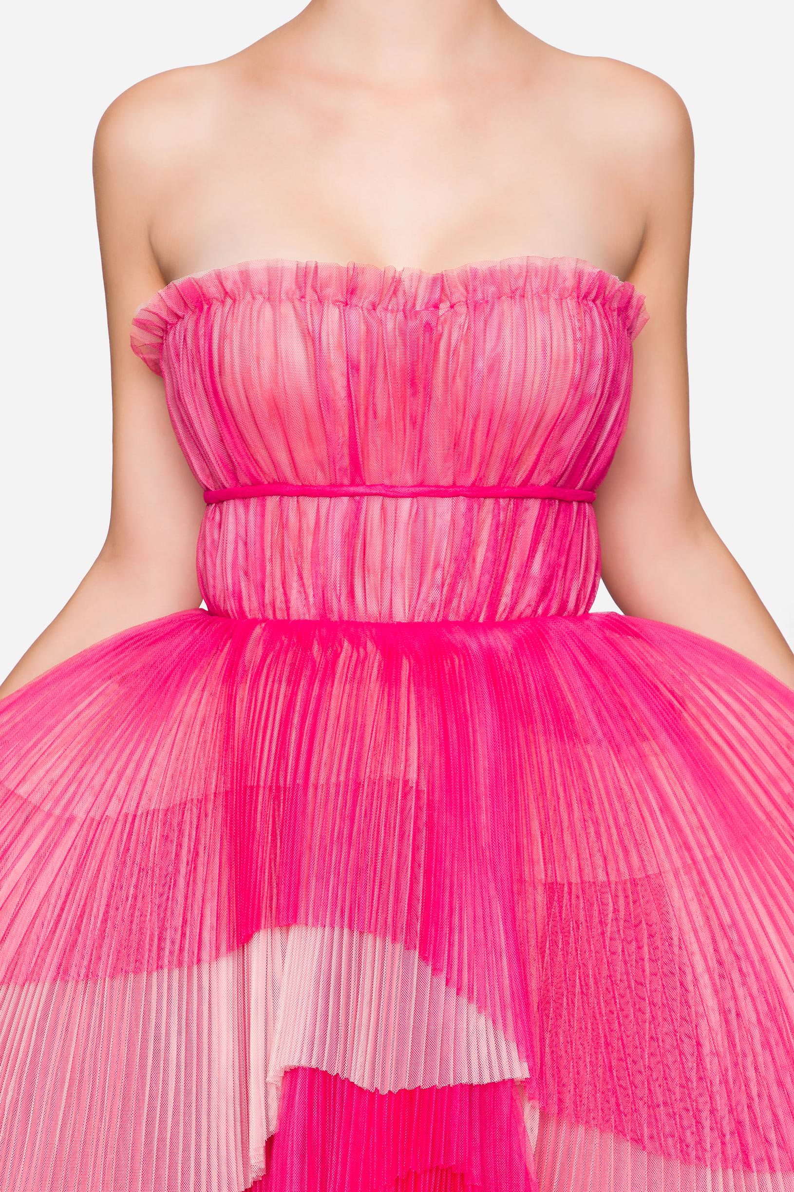 elisabeth pleated tulle formal dress