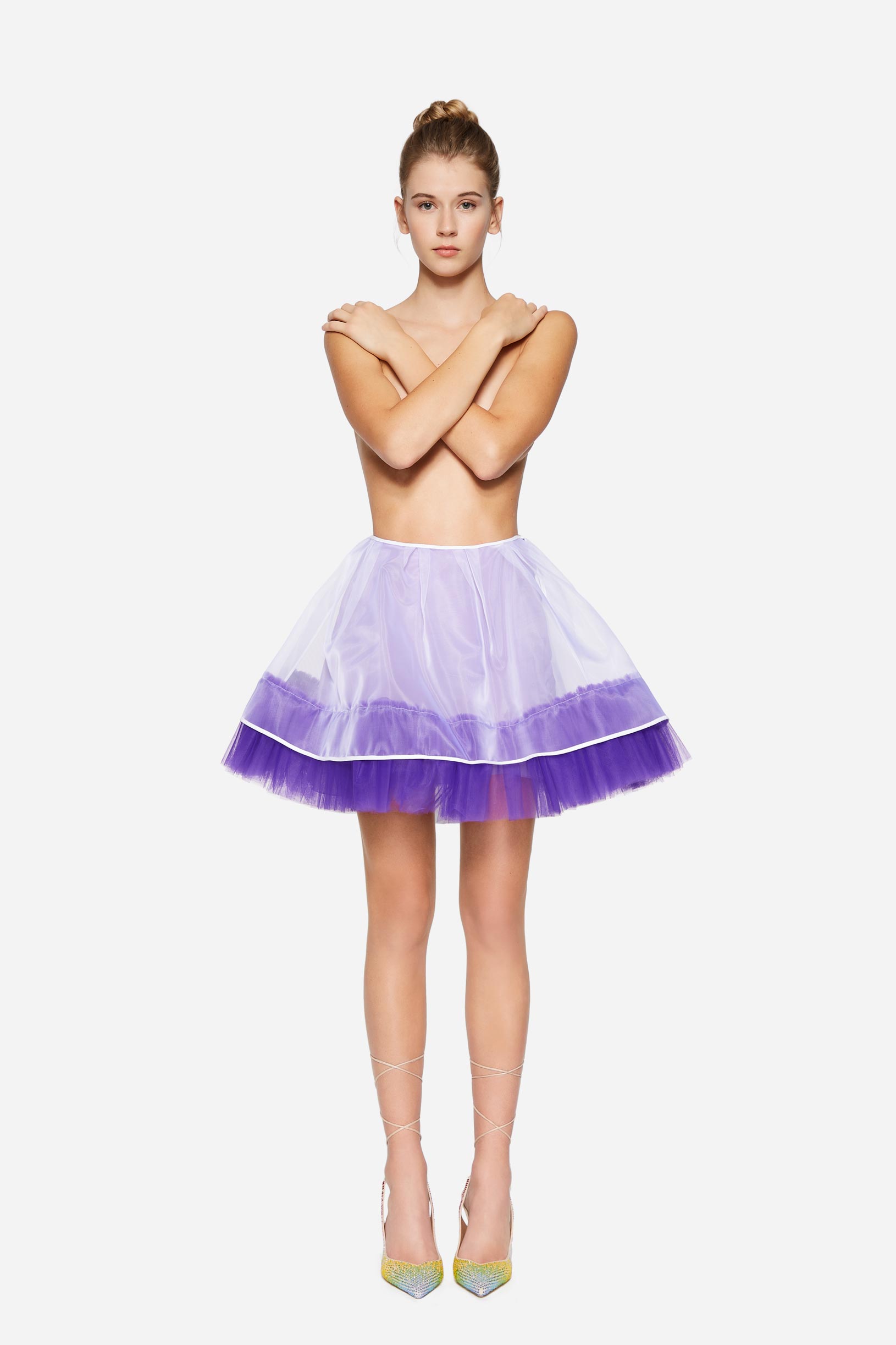 Petticoat with tulle flounce
