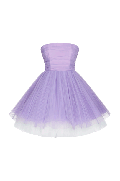 Abito bustier in tulle plissé Abito bustier in tulle plissé donna Viola "Glicine" 201PD2APA_00072 01