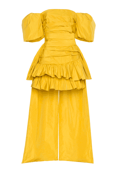 Taffeta belt with maxi bow Taffeta belt with maxi bow woman Honey 192PD4AA2_00112 01