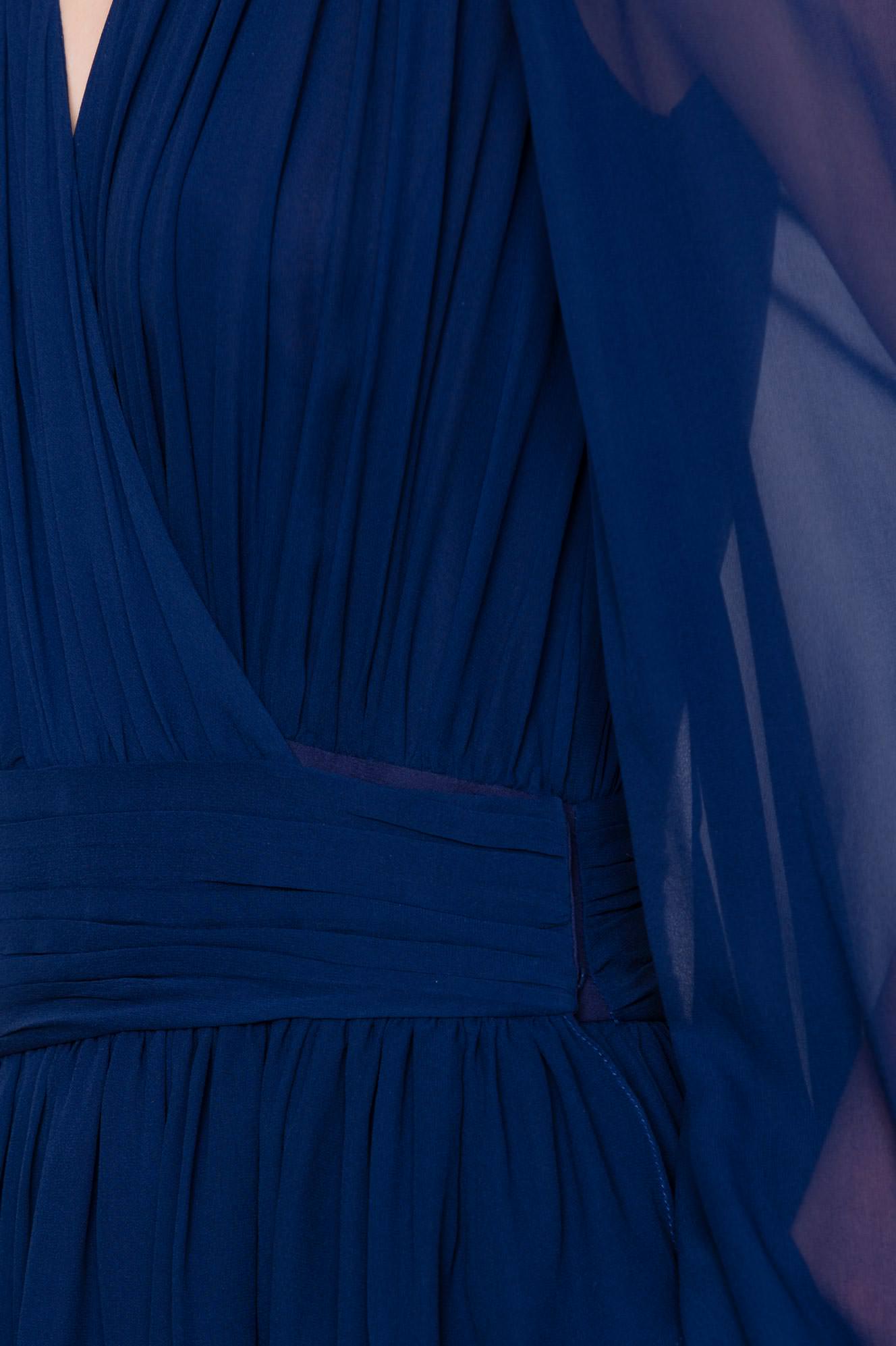 Silk chiffon dress blue woman 201PD2AP4_00238