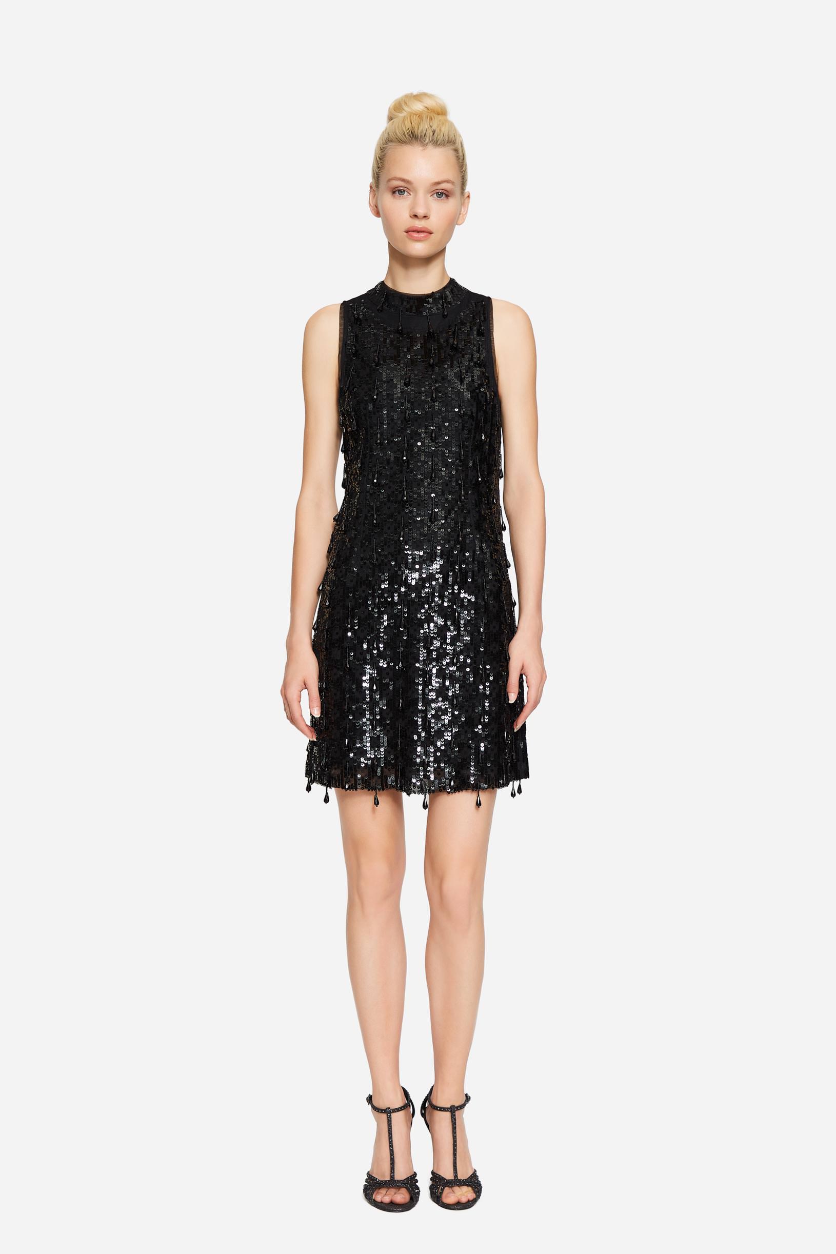Full sequin sheath dress woman  201PD2AP1_00006 01 