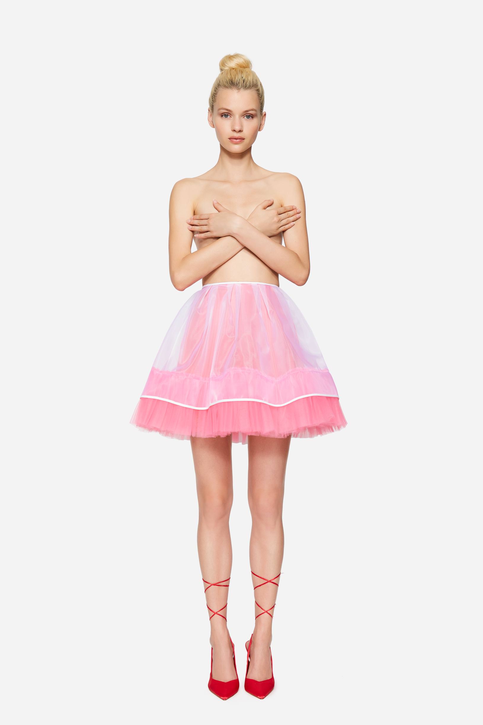 Petticoat with tulle flounce